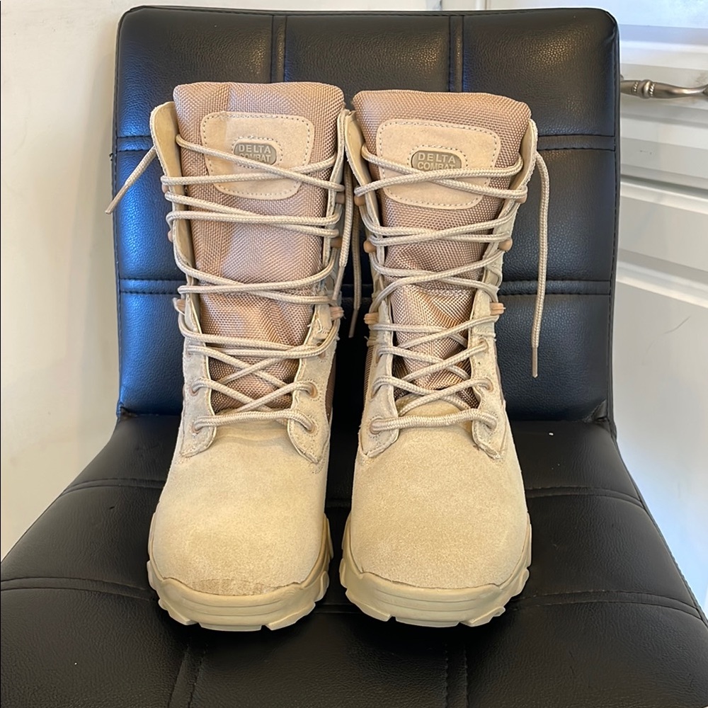 Delta Cream Combat & Moto Boots